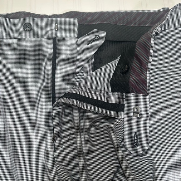 Sean John Fine Tailored Black and White Small Checked Pleated Trousers 40Wx30L - Picture 7 of 14